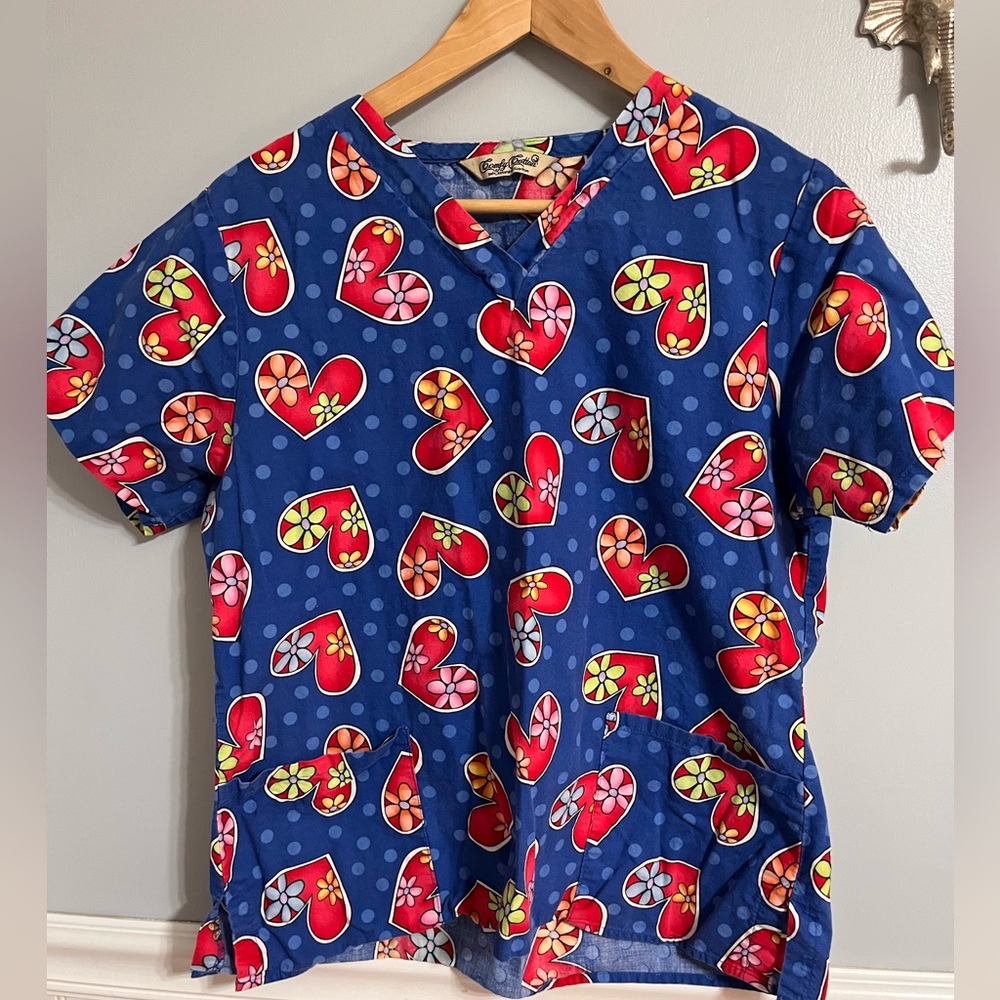 Heart Scrub Top